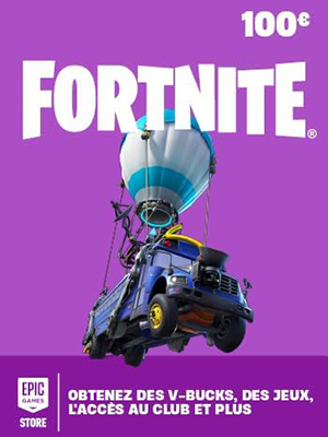 Carte Cadeau FORTNITE 100 €