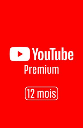 YouTube Premium 12-month subscription card