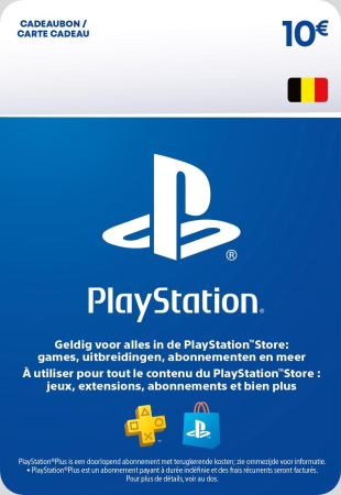 Sony Carte PlayStation Network 10€ - BELGIQUE