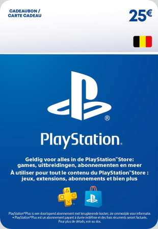Sony Carte PlayStation Network 25€ - BELGIQUE