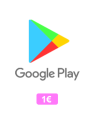 Carte Google Play 1 €